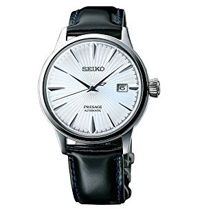 Seiko presage Herren Uhr analog Automatik mit Leder Armband SRPB43J1