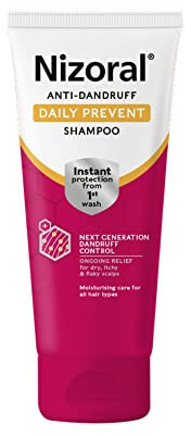 Nizoral Anti-Dandruff Daily Prevent Shampoo, Ongoing Relief for Dry, Itchy and Irritated Scalps, Moisturises, Instant Dandruff Protection, For All Hair Types, 1 x 200ml