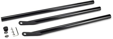 Grillrost.com Das Original Pieds massifs pour Barbecue Boule avec Fixation brevetée | empêche la Boule de 57 Weber de bouger - Noir