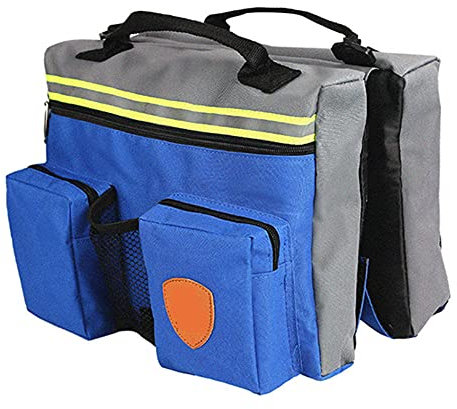 Hunderucksack Camping Wandern Reißen Hundebackpack Reflektierende Sattletasche für Hunde, Hundegeschirr mit Taschen, Hundesatteltaschen für Kleine Mittle und Große Hunde