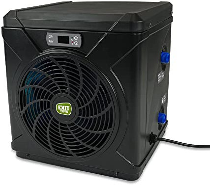 EXIT TOYS Pompe à Chaleur pour Piscine - Commande Digitale - Pompe à Chaleur Économique en Énergie - Eau de Piscine Chaude - Facile à Connecter - 15m3 (3,7kW) - Noir
