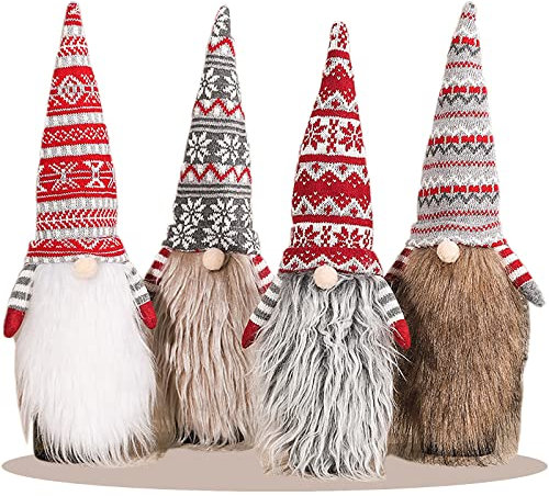 fiintrwa Weihnachtsflaschendekoration Weihnachtszwerge,Weihnachtsmann Bild Flaschenhülle für Weinflasche, Weihnachtsflaschentasche, Weihnachtsweinflasche