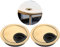 2Pcs 8cm Desk Cable Grommets Bronze Finished Antique Zinc Alloy Desk Table Grommet Cable Cord Hole Cover Organizers for Home and Office