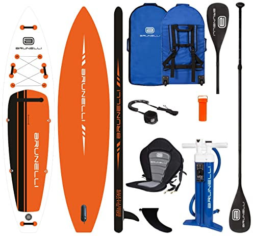 Brunelli 11.6 Touring SUP Board Cruiser Stand Up Paddle Kajakpaddel Sitz 350cm