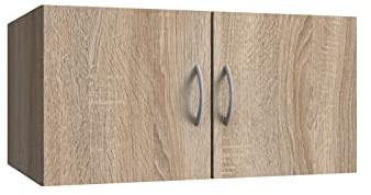 möbelando Aufsatzschrank >MULTIRAUMKONZEP< (BxH: 70x40 cm) in Eiche SAEGERAU-NACHBILDUNG