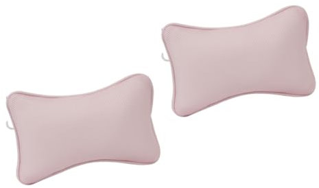 Mobestech 2pcs Neck Pillow for Bathtub Suction Cup Bath Pillow Tub Pad for Shoulder Support Bathing Products Bathroom Decor for Hot Tub