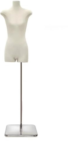 Rozhuhro Schneiderpuppe, Weiblich Schaufensterpuppe, Mannequin Büste, Deko Mannequin, Schaufensterpuppe Torso weiblich, für Bekleidungsgeschäft Kleider,D