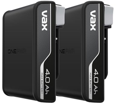 Vax Genuine ONEPWR Dual 4Ah Battery Kit, Fast-Charging, 3 Year Guarantee