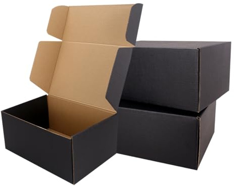 JIUZHOUXIN Shipping Boxes, 9x6x4 Which is Anti-Impact Come with Exquisite Sealing Label.Suitable E-Commerce Packaging, Shipping Packaging.