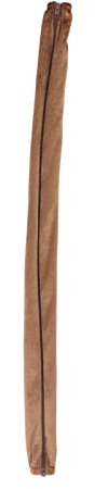 Fabric Cord Cover Chain Sleeve Cover Dustproof Wire with Zipper for Protection for Various Tubes 60cm Length (Light Brown)