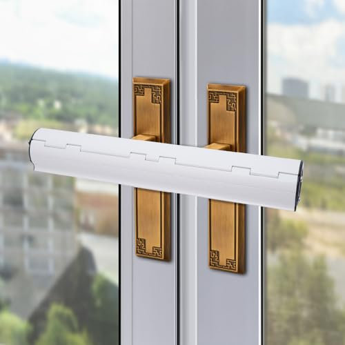 DAJASD Patio Door Security Lock, Professional French Door Security Lock, Easy Install, Extra Security Door Handle Lock for French Double Doors, Conservatory Doors