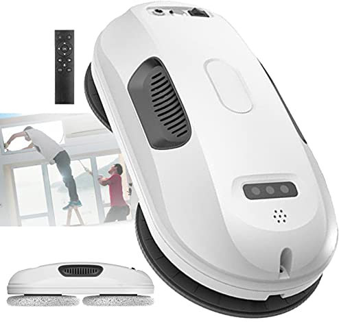 SaryEdge Robot limpiacristales eléctrico, Robot limpiacristales, Robot limpiacristales para Ventanas de Gran Altura Interiores y Exteriores con pulverizador de Agua automáti(