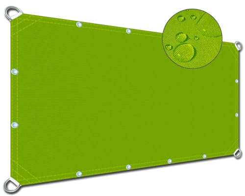 Tenda da sole verde erba su misura 1.8x4.2m blocco UV impermeabile schermo solare per ponti vialetti e garage