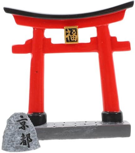 Yardwe Torii Aquarien Zubehör Bonsai Figuren Fischglas Deko Kunstvolle Dekoration künstliche Dekoration Ultrakleiner Schlüsselanhänger Japanisches Aquariumdekor Aquarienskulpturen Harz