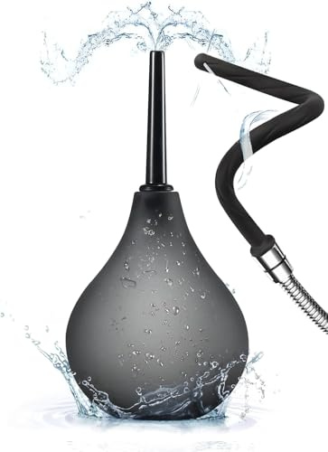 Einlauf zur Darmreinigung, Po Dusche Irrigator Darmspülung, Analdusche 224ML für Männer und Frauen, abnehmbare, komfortable, schlanke Duschkopfdüsen