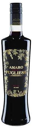 FIUME Amaro Tonico Pugliese - Liquore alle Erbe Aromatiche e Spezie, con Rabarbaro, Liquirizia, Genziana, Menta, China e Aloe - 33% Vol, Bottiglia 700ml