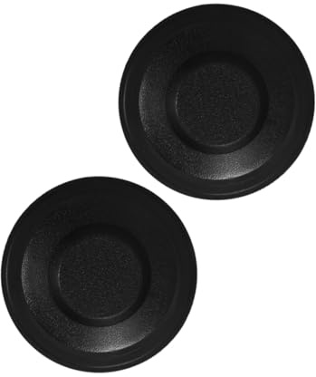 ULTECHNOVO Spülbeckenstöpsel Geruchsdichter Abdeckung Schwarzer Küche für Gummi 2 Stück und mit Stilvollem Modernem Design Badezimmer für Abfallentsorger