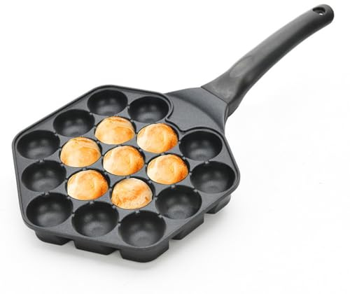 Octopus Bbq Plate, Japanese Pancake Pan, Octopus Ball Maker Tray, Comfortable Handling Feature, Optimized Heat Control, 42.5cm, For Pancakes & Japanese Street Food At Home