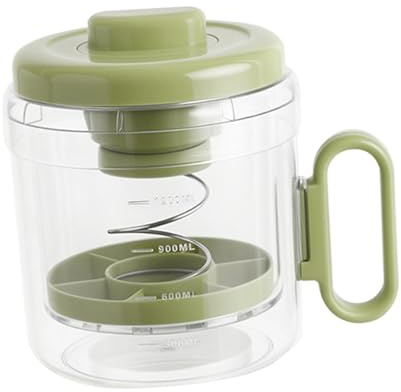 TAIZhiChen Colino per Yogurt con Coperchio, Separatore Del Siero di Latte, Utensile Da Cucina Multiuso con Panno per Succo di Frutta E Yogurt Greco, Verde