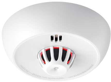 X-Sense Standalone Hitzemelder, 10-Jahres-Batterie, XH02, 1 Stück | Schnelle Wärmeerkennung; ideal für Küchen; LED-Anzeige und Test-/Stummschalttaste