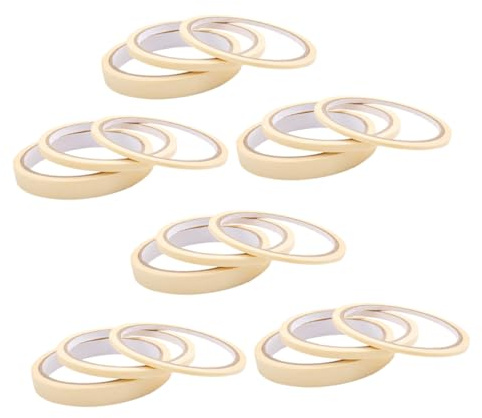 SMASOLO Manicure Masking Tape Set 18 Rolls 3mm 5mm 12mm Nail Polish Separation Tape Sticky Textured Paper for Precise Nail Art for Salon and Home Use