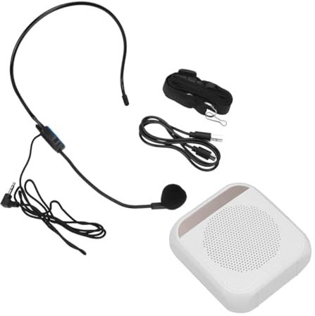 Parliky Amplificatore Vocale Portatile in Metallo Clip Posteriore, Suono Chiaro e Batteria da 2200mah, per Insegnanti e Guide Turistiche, Leggero e Pratico