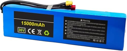 Ebike Batterie 36V 15Ah Scooter Battery Pack 10S3P Rechargeable Battery Eingebauter BMS PVC-Akku Mit Ladegerät Elektrofahrrad-Akku Für 50W-500W Motor