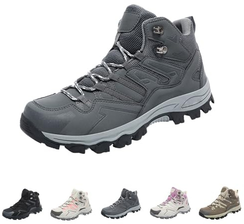Scarpe da trekking leggere da donna alte alla caviglia – Scarpe da trekking da donna invernali impermeabili per esterni con lacci stivali invernali ortopedici invernali traspiranti scarpe sportive per