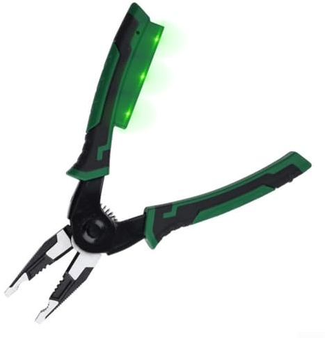 Pince à fil interchangeable 6 en 1, pince d'électricien multifonction en alliage d'acier forgé, avec fonction de test d'électricité, avec pince à dénuder