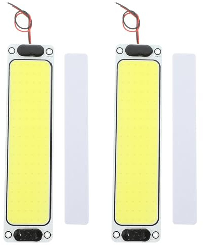 Ipetboom Luces LED Interiores para Coche Blanco, 2 Piezas, Resistentes a Golpes y Arañazos, Material Metálico, 108 Leds para Iluminación de Cabina y Lectura