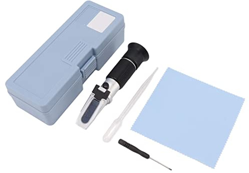 RASTKY Medidor de Concentración de Leche Refractómetro Portátil Liviano para Resultados Rápidos Prueba de Humedad de Proteínas para Productores Lecheros Aluminio