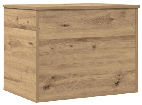 Foknhdi Aufbewahrungsbox Artisan-Eiche 60x42x46 cm Holzwerkstoff | Vielseitige Truhe für Wohnzimmer und Schlafzimmer mit geräumigem Stauraum für Decken, Bücher oder Dokumente.
