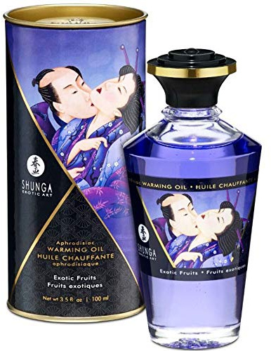 Shunga Aphrodisiac Wärmendes Öl, Exotische Früchte, Blau