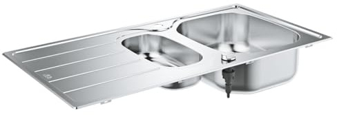 GROHE K200 | Edelstahlspüle mit Abtropffläche | edelstahl | 31564SD1