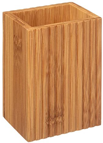 5five - vaso per spazzolino da denti terre inconnue in bambù