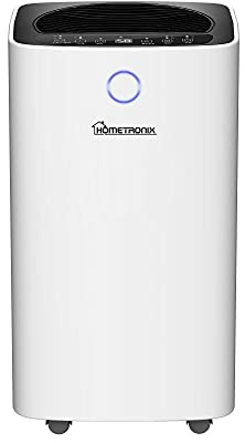 12L HomeTronix Dehumidifier for Mould Moisture Damp Extraction with Air Purifier 24 Hour Timer LED Display Laundry Drying Function