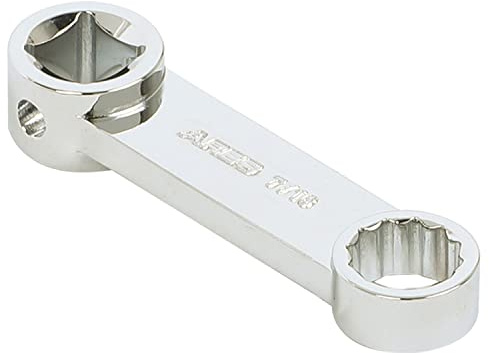 ARES 43019 Drehmomentadapter 12-Punkt 7/16 - 3/8 Antrieb | 2-Zoll-Verlängerung zum Spannen an schwer zugänglichen Stellen; Chrom-Vanadium-Stahl