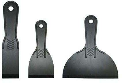 Clyhon - Spatole in plastica, set da 3 spatole per stucco,spatola plastica,spatola stucco muro,raschietto plastica,spatola stucco,raschiare muro,spatola per adesivi,tre taglie