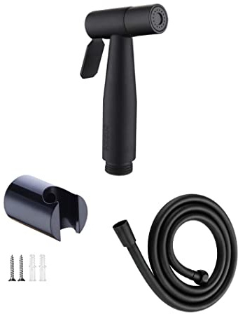 Bargain Wall Mounted Handheld Black Set Hose PVC 1.5 Holder Sprayer for Toilet Baby Cloth Diaper Washer Shower Sprayer for Pet