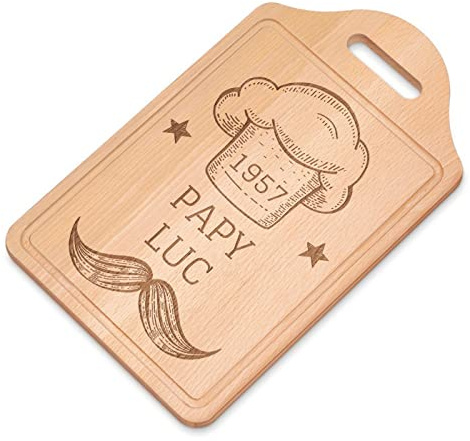 Maverton Planche à découper à personnaliser pour homme | Planche apero pour chef de cuisine, Plateau fromage pour papa, pour anniversaire, cuisine accessoire pour lui, Etoiles