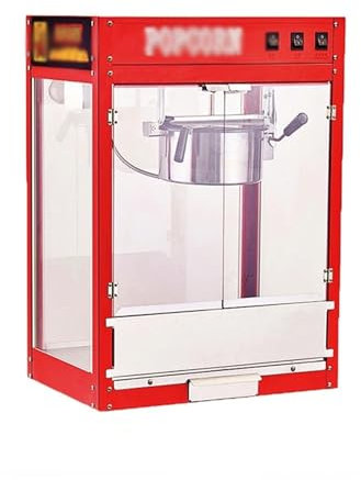 RUNZE765Z Máquina de Palomitas Máquina de Palomitas de maíz eléctrica automática, máquina de Palomitas de maíz Que Fluye, máquina de Cine Palomitero