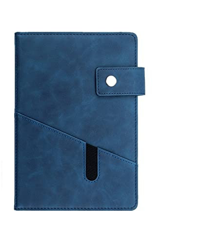 Portfolio Organizer Tragbare A5 Konferenz Ordner Leder Business Padfolio Business Reißverschluss Portfolio(Navy Blue)