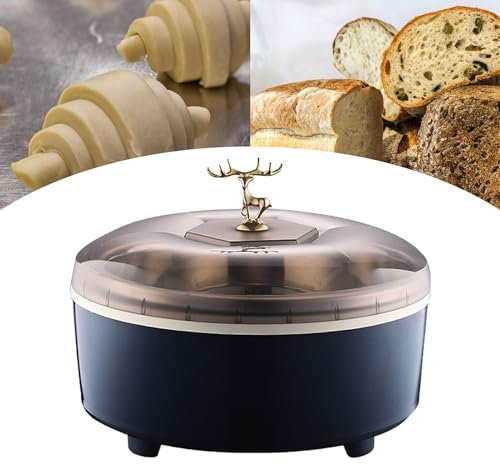 Macchina per la fermentazione del pane con pasta madre, cestino per la lievitazione del pane con rivestimento in acciaio inossidabile, controllo della temperatura 30-65℃ + funzione di temporizzazion