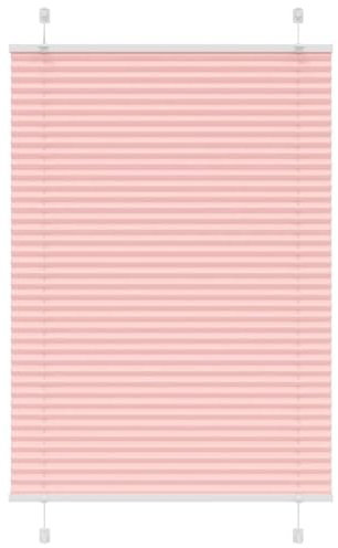 vidaXL Plissee Rosa 85x100 cm Stoffbreite 84,4 cm Polyester, Faltrollo, Klemmfix, Plisseerollo, Jalousie, Rollo, Plisseerollo für Fenster