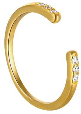 Bishilin Ring Gold 375 9K Echt Damen, Verlobungsringe Offen mit Moissanit Trauringe Hochzeit Ring Frauen Nickelfrei Große 60 (19.1)