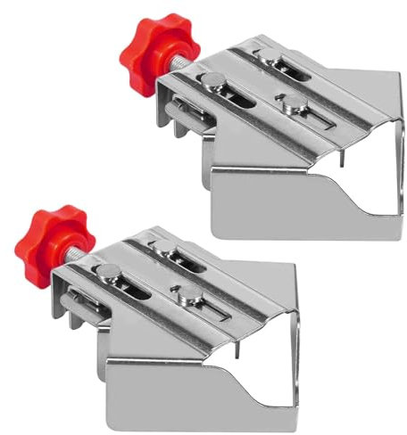 2 Pcs Right Angle Clamp, 90 Degree Corner Clamps, Precision Open and Close Type Right Angle Splicing Clamp Locator, Corner Clamps for Woodwork DIY Welding (Red)