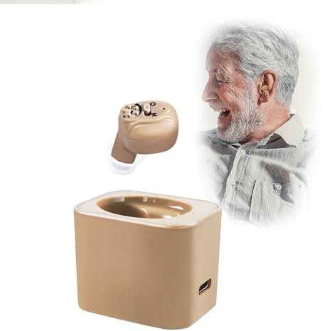 Britzgo Nuovo dispositivo di cancellazione del rumore Compatto e portatile con custodia di ricarica (Beige)