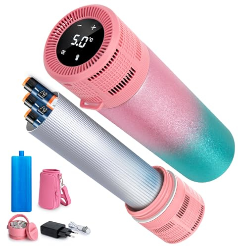 SUNMON Glaciere Insuline Electrique, Pochette Isotherme Insuline Rechargeable avec USB, Glacière de Electrique Médicale, Glaciere Insuline de Voyage à Température Réglable pour Diabetique