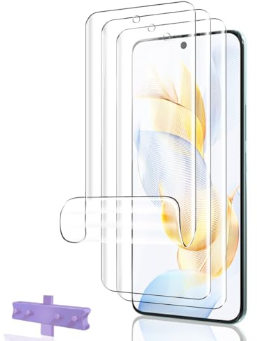 Phlleyaa Pellicola Protettiva per Honor 90 TPU Pellicola 3 Pezzi, Installazione Facile, Senza Bolle, Anti Graffio, Morbido Protezioni, Vetro Temperato per Honor 90