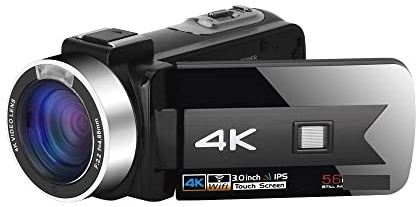 Appareil Photo numérique, Caméscope en Direct 4K caméras vidéo numériques for la Photographie Full Ultra HD Vlog Recorder Night Vision Webcam(32G SD Card,NA-U800-LO)
